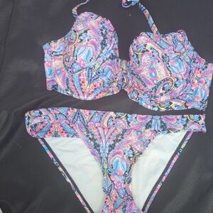 Victoria's Secret Multicolor Paisley Bikini